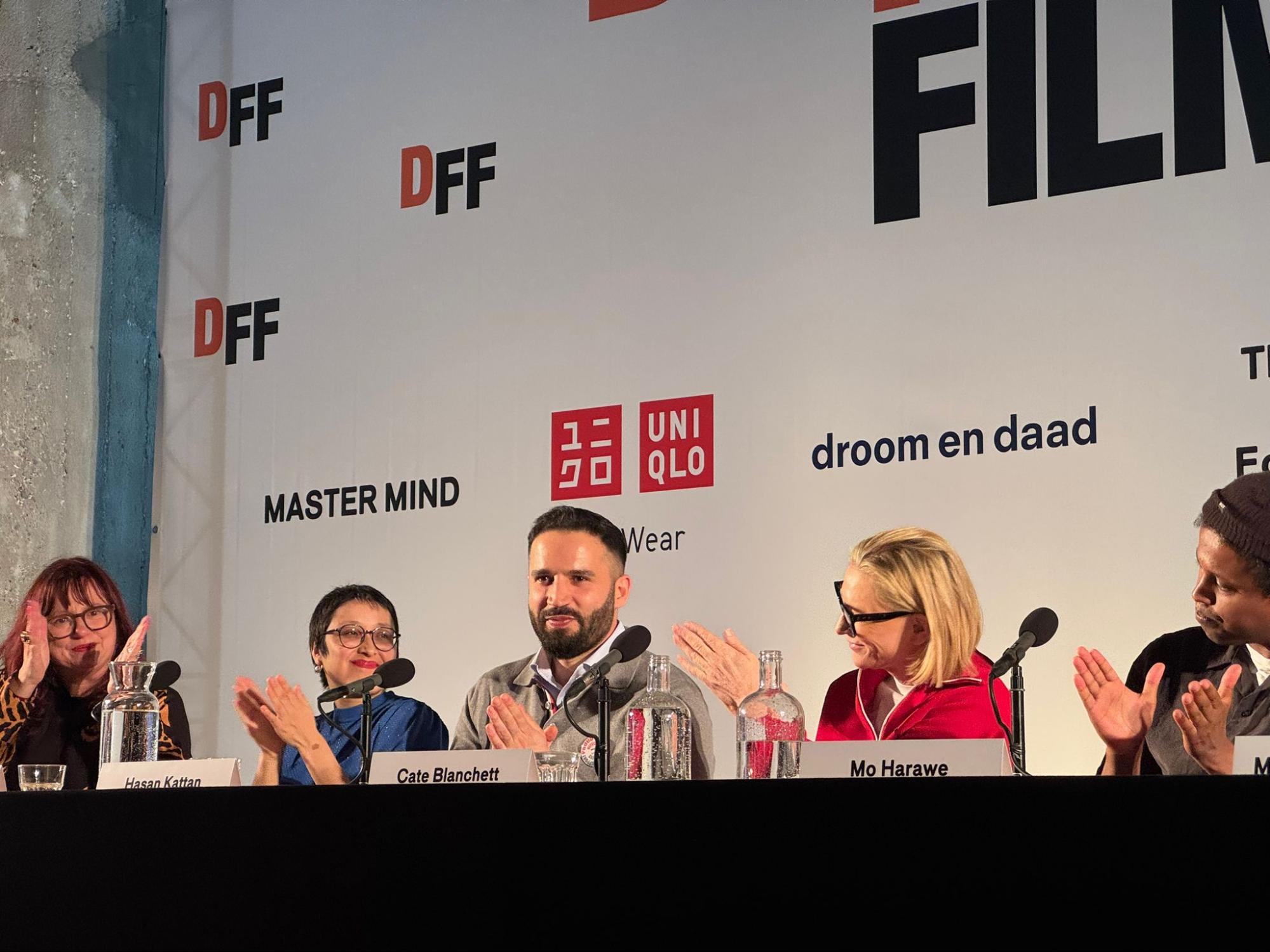 DFF festival panel talk with Hasan Katan and Cate Blanchett